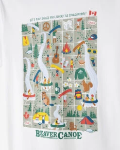 Kids Beaver Canoe Snakes And Ladders T-Shirt -Roots Clothing 29020804 010 f