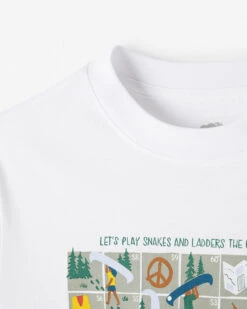 Kids Beaver Canoe Snakes And Ladders T-Shirt -Roots Clothing 29020804 010 h