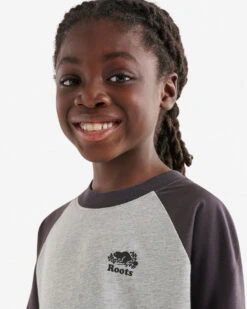 Kids Roots Baseball T-Shirt -Roots Clothing 29020805 004 c