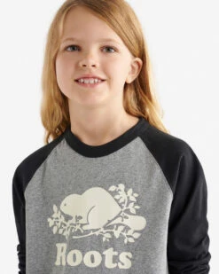 Kids Organic Cooper Baseball T-Shirt -Roots Clothing 29020827 001 c