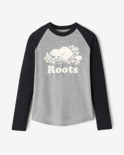 Kids Organic Cooper Baseball T-Shirt -Roots Clothing 29020827 001 d