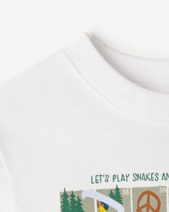 Toddler Beaver Canoe Snakes And Ladders T-Shirt -Roots Clothing 31020762 010 d