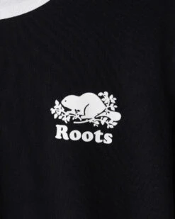 Womens Cooper Ringer T-Shirt -Roots Clothing 38031161 001 c