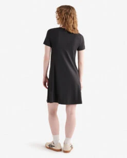 Renew Knit Short Sleeve Mini Dress -Roots Clothing 38130459 001 d