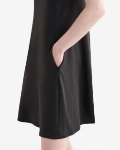 Renew Knit Short Sleeve Mini Dress -Roots Clothing 38130459 001 e