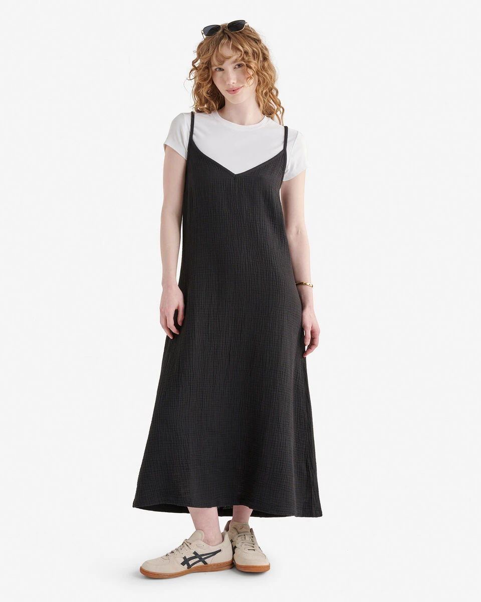 Isla Cotton Gauze Slip Dress 2 Isla Cotton Gauze Slip Dress - Image 2