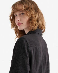 Isla Cotton Gauze Shirt Dress -Roots Clothing 38130464 001 h