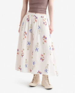 Isla Cotton Gauze Print Skirt