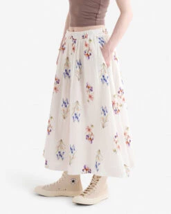 Isla Cotton Gauze Print Skirt -Roots Clothing 38130472 Y99 c