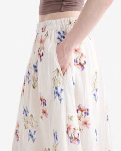 Isla Cotton Gauze Print Skirt -Roots Clothing 38130472 Y99 e