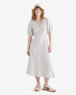 Isla Cotton Gauze Print Tea Dress