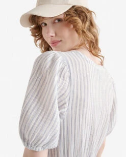 Isla Cotton Gauze Print Tea Dress -Roots Clothing 38130473 CJ2 g