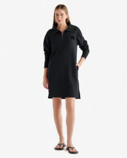 Organic Cooper Half Zip Dress