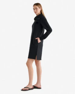 Organic Cooper Half Zip Dress -Roots Clothing 38130476 001 c