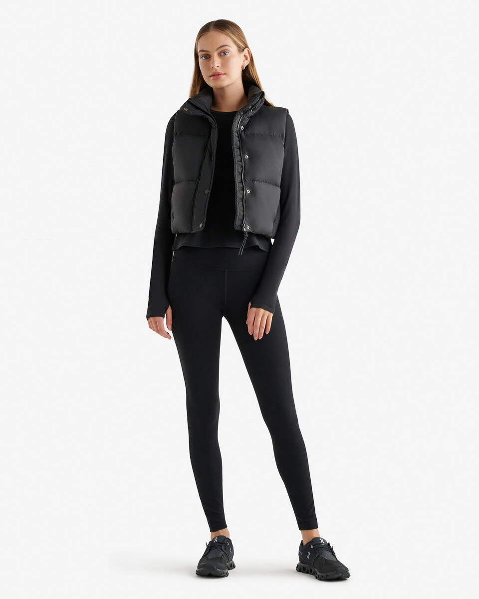 Roots Down Puffer Crop Vest 2 Roots Down Puffer Crop Vest - Image 2