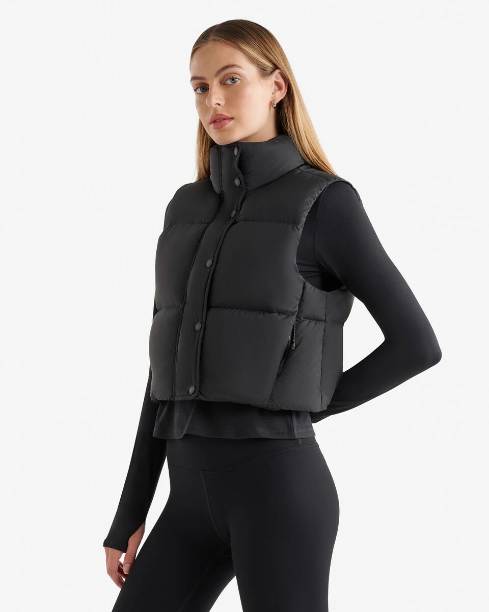 Roots Down Puffer Crop Vest 3 Roots Down Puffer Crop Vest - Image 3