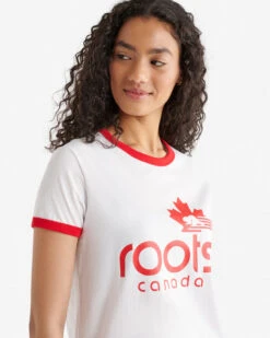 Womens Northern Athletics T-Shirt -Roots Clothing 38170054 010 d