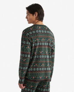 Mens Holiday Pajama Top -Roots Clothing 39180046 232 d
