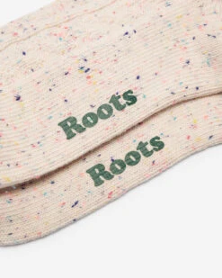 Womens Cotton Cable Ankle Sock -Roots Clothing 42070290 E15 c