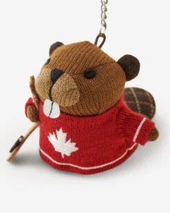 Hockey Beaver Keychain -Roots Clothing 45040456 J25 c
