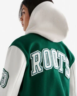 Womens Vintage Varsity Jacket -Roots Clothing 49020024 030 f