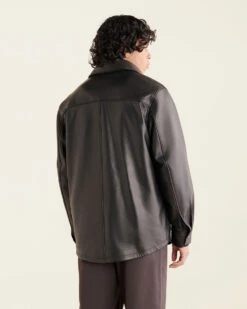 Encore Leather Shirt -Roots Clothing 55010028 001 c