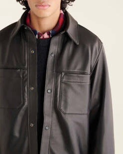 Encore Leather Shirt -Roots Clothing 55010028 001 d