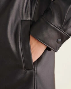 Encore Leather Shirt -Roots Clothing 55010028 001 f