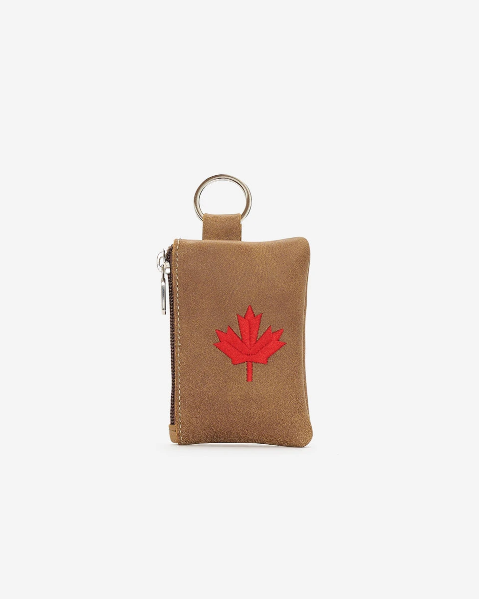 Maple Leaf Top Zip Pouch Tribe 1 Maple Leaf Top Zip Pouch Tribe